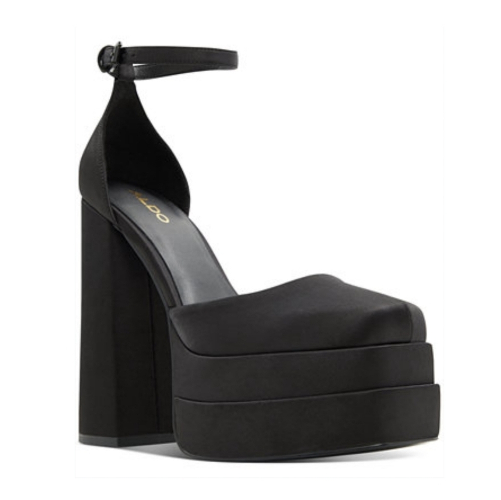Aldo Grandle Double Platform Ankle Strap Pump - Picture 10 of 11